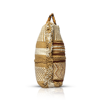 Sac de plage fait à la main de grande capacité sac tissé de vacances d'été simple femmes en prix de gros sac de plage en coton