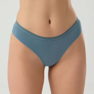 Braguitas de Bikini de Algodón Peinado, Talla Grande 40, Cómodas, Transpirables, Sin Costuras, Color Sólido, de Talle Bajo, Tejidas, para Mujer, 2024 - Product Image 6