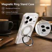 Étui de téléphone personnalisé en TPU+PC magnétique pour la série 17, coque arrière antichoc avec design de couleur unie