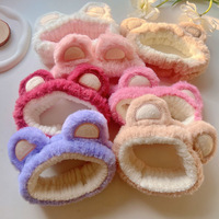 Serre-tête en forme d'ours en peluche pour femmes, style japonais et coréen, accessoires et bandeaux pour cheveux faits à la main