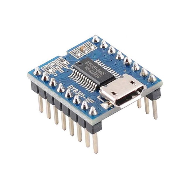 DIYmall BY8301-16P Audio Serial Voice Module MP3 Voice Player Module 3W Amplifier Micro USB Programmable Sound Module