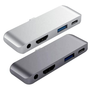 Adattatore del Hub di USB C per <span class=keywords><strong>2018</strong></span> <span class=keywords><strong>iPad</strong></span> <span class=keywords><strong>Pro</strong></span> tipo Dongle dell'adattatore di C con la presa della cuffia di USB 3.0 e di 3.5mm della tassa del PD 18W di 4K HDTV USB-C - Product Image 3