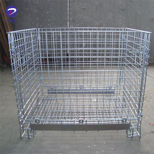 Personalizado logística armazém armazenamento metal empilhamento dobrável PET preforma armazenamento bin - Product Image 4