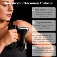 Outil de massage électrique Eveekon avec vibration, massage et chaleur, masseur Gua Sha portable pour la récupération musculaire du corps entier