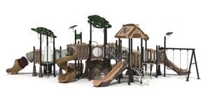 페이유 전문가용 디자인 플라스틱 미끄럼틀 어린이 세트 실외 놀이터 LLDPE 소재 모조 유리섬유 - Product Image 2