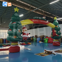 Arche géante gonflable pour arbre de Noël, modèle d'arche gonflable du Père Noël