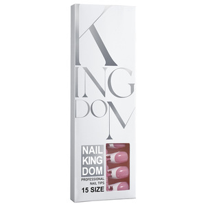 120 Uds. <span class=keywords><strong>Uñas</strong></span> acrílicas de Gel suave a presión de almendras francesas 15 tamaños puntas de manicura DIY <span class=keywords><strong>con</strong></span> patrones cuadrados y ovalados - Product Image 6