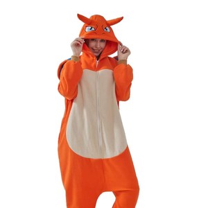 Pijama <span class=keywords><strong>de</strong></span> Forro Polar Transpirable <span class=keywords><strong>de</strong></span> Invierno para Parejas, Diseño <span class=keywords><strong>de</strong></span> Charizard, Talla XL, Personalizable, <span class=keywords><strong>de</strong></span> una Pieza, Largo Completo - Product Image 5