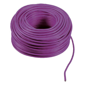 สายไฟฟ้า 2F+ แบบ 2x1 LSZH Cca ยาว 100 เมตร สีม่วง - Product Image 1