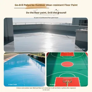 Revestimiento Epóxico Antideslizante para Pisos, Protección Solar Impermeable, Pintura de Poliurea para Pisos de Cemento Exteriores, Resistente al Desgaste, Aplicación con Brocha - Product Image 2