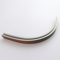 Rail courbé traité en surface, personnalisable, en alliage d'aluminium, pour pont roulant, certifié CE, garantie 3 ans