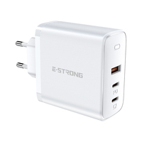 Chargeur mural USB-C GaN 65W, station d'alimentation, adaptateur de charge rapide, chargeur mural rapide 3 ports, compatible avec iPhone 16 Pro Max