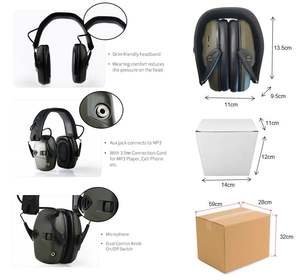 नई डिजाइन आरामदायक नरम कान संरक्षण सुरक्षा शोर रद्द 30dB कान muffs - Product Image 6