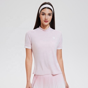 Camicie da Tennis a <span class=keywords><strong>manica</strong></span> <span class=keywords><strong>corta</strong></span> da ginnastica in Nylon Spandex <span class=keywords><strong>Polo</strong></span> personalizzate da <span class=keywords><strong>donna</strong></span> Comfort Sport Golf Shirt da <span class=keywords><strong>donna</strong></span> - Product Image 5