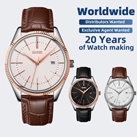 Montre à quartz SKMEI 9305 à grands chiffres, montre homme avec date, étanche 30M, idéale pour les voyages d'affaires et les banquets
