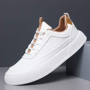 Zapatillas Deportivas Ligeras y Transpirables para Hombre, para Verano, para Skateboarding, a la Moda, Blancas, Talla Grande 46, Casuales - Product Image 1