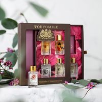 Kit de découverte de parfum personnalisé avec flacons miniatures de 2 ml, 3 ml, 5 ml, vaporisateur de parfum, flacons de découverte, boîte avec fenêtre transparente