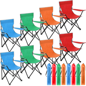 Factory Wholesale Custom Logo Outdoor Portable Folding Metal Beach Armchair Foldable Lightweight Camping Travel Fishing <b>Chair</b> - Product Image 1