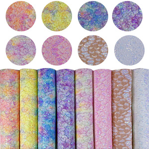 Love <strong>Lace</strong> Spring Tie Dye Style Glitter Leather Customizable Size Suitable For Bow Tie Hair Accessories, Bags, Handbags, Fabrics - Product Image 4