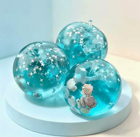 Balle anti-stress souple carrée en forme de coquille de pomme, faite main, remplie de maltose, pour le soulagement du stress, jouet sensoriel DIY