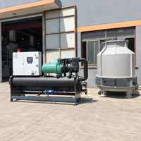 Refroidisseur à vis de 100 kW à 500 kW avec contrôle PLC pour machine de moulage par injection