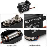 Servomoteur numérique sans noyau XQ-POWER XQ-S1009F 7,7g 3KG, engrenages métalliques, boîtier tout aluminium, étanche, OEM pour avion RC