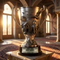 Trophée Métallique Personnalisé Édition Relief Loup Aigle et Montagne, Coupe de Récompense Événementielle 2026 pour Tournoi de Football