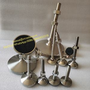 Base pivotante à montage sur goujon M8/10/12/16 personnalisée coussinet de nivellement de meubles réglable <span class=keywords><strong>50</strong></span>/60/<span class=keywords><strong>80</strong></span>/100mm de diamètre fer métallique industriel - Product Image 5