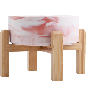 New Design Pet Food Bowl 400ml 850ml Pet Feeding With Wood <b>Stand</b> Bowl Ceramic Dog <b>Cat</b> Bowl - Product Image 1