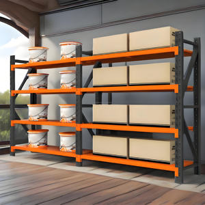 Étagère <span class=keywords><strong>de</strong></span> rangement robuste personnalisable pour <span class=keywords><strong>garage</strong></span>, multi-niveaux, installation facile, plusieurs couleurs, jaune, usage commercial et domestique - Product Image 5