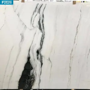 Wholesales 100% Pure Natural Marble Popular Slabs And Tiles Panda White Marble Stone Panda White