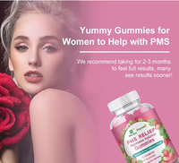 Gummies PMS pour l'équilibre hormonal et les soins de beauté féminins, compléments alimentaires à base d'herbes naturelles pour femmes