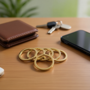 Portachiavi Ilan 35 mm in oro K, 6 pezzi, per accessorio portachiavi - Product Image 1