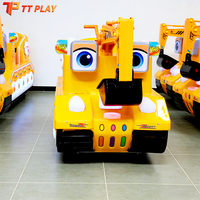 Manège à bascule pour enfants à monnayeur, en métal et plastique, avec support en anglais, pour usage intérieur et extérieur