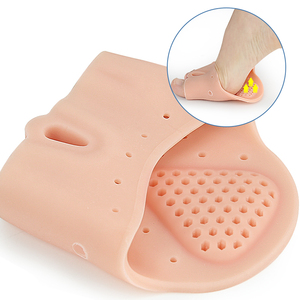 Penyangga Jari Kaki Tiga Lubang SEBS Berlubang Tebal, Korektor Bunion, Penyerap Guncangan, Bantalan Pijat Telapak Kaki Depan, Penyangga Jari Kaki - Product Image 3