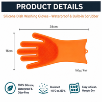 Gants de nettoyage en silicone de qualité alimentaire avec logo personnalisé, antidérapants, doux, multi-usages, pour la lessive, la salle de bain, la voiture, les animaux domestiques, écologiques, OEM ODM
