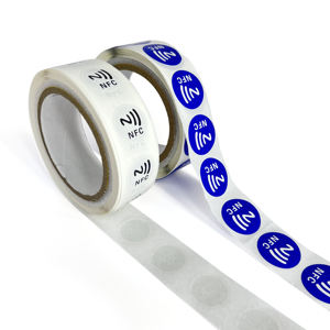 Многоразовые <span class=keywords><strong>NFC</strong></span>-наклейки с индивидуальным логотипом, <span class=keywords><strong>NFC</strong></span>-метки NTAG 213, RFID-наклейки 13,56 МГц для контроля доступа - Product Image 1
