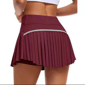 Jupe Courte Plissée Respirante Taille Haute YanRuo pour l'Été, Idéale pour le Sport, la Course, l'Entraînement, le Yoga et le Tennis - Product Image 3