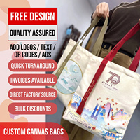 Sacs fourre-tout en toile personnalisés pour la publicité, sacs de shopping réutilisables écologiques, sacs promotionnels en toile de coton imprimés sur mesure