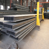 Poutre en acier léger profilé en H 100x100 HF soudée, structure carbone S355JR laminée à chaud ASTM, support de pliage