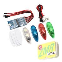 Lumière de navigation sans fil ZMR III 1S rechargeable, 4 modes, lumières LED, adaptée aux avions RC, drones à voilure fixe, UAV, drone FPV, jouet