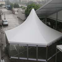 Carpa de pagoda para eventos grandes de gran oferta, carpa de nuevo diseño con marco de aluminio para 20 personas para bodas y fiestas