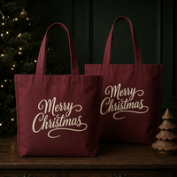 Sac en coton à motif de rennes de Noël, en stock, personnalisable pour les marchés extérieurs et les articles saisonniers