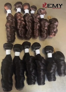 KEMY HAIR Extensioni di Capelli Sintetici, Pacchetto di Capelli Sintetici Ondulati a Spirale, Treccia a Crochet per Donne - Product Image 2