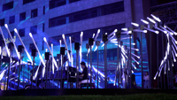 Ensemble de moteurs rotatifs Tube LED RGB 360 avec système de contrôle DMX rotatif 1m/1.2/1.5m Tube à pixels 360 Lumières de scène