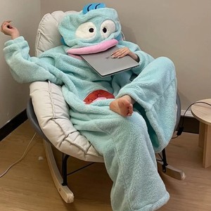 <span class=keywords><strong>Pyjama</strong></span> thermique drôle et original style Han-dong pour couple – Hiver, en polaire corail extra-épais, motif dessin animé, pour <span class=keywords><strong>homme</strong></span> et femme - Product Image 3