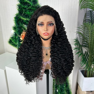 Perruque sans colle en cheveux humains bouclés style birman, avec dentelle frontale transparente et boucles en spirale, pour femmes - Product Image 2