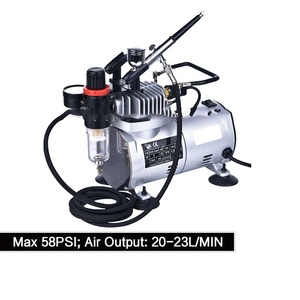 Hành động kép Airbrush và máy nén khí Kit cho bánh trang trí hiệu quả Máy phun - Product Image 4