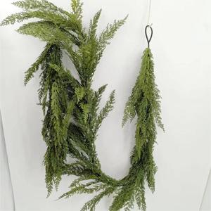 Ghirlanda di cedro e foglie di <span class=keywords><strong>cipresso</strong></span> da 9 piedi, personalizzabile in fabbrica, pianta artificiale in rattan di cedro - Product Image 2