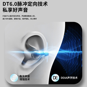 Hyundai C03 Wireless Bluetooth Earphones <b>Clip</b>-on Non-in-<b>ear</b> Open <b>Ear</b> Design Sports Running With Type-C Charging - Product Image 2